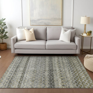 Dalyn Burano BU6 Pewter Machine Washable Area Rug Lifestyle Image Feature