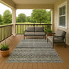 Dalyn Burano BU6 Pewter Machine Washable Area Rug Outdoor Lifestyle Image Feature