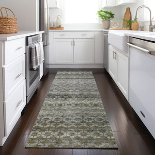 Dalyn Burano BU6 Pewter Machine Washable Area Rug Runner Lifestyle Image Feature