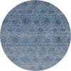 Dalyn Burano BU8 Blue Machine Washable Area Rug Round Main Image