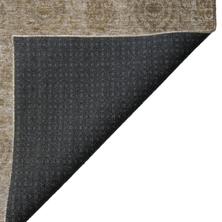 Dalyn Burano BU8 Brown Machine Washable Area Rug Backing Image
