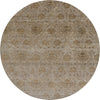 Dalyn Burano BU8 Brown Machine Washable Area Rug Round Main Image