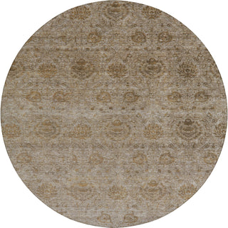 Dalyn Burano BU8 Brown Machine Washable Area Rug Round Main Image