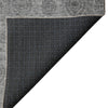 Dalyn Burano BU8 Gray Machine Washable Area Rug Backing Image