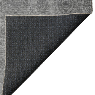 Dalyn Burano BU8 Gray Machine Washable Area Rug Backing Image