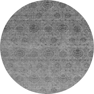 Dalyn Burano BU8 Gray Machine Washable Area Rug Round Main Image