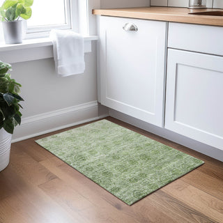 Dalyn Burano BU8 Olive Machine Washable Area Rug Scatter Lifestyle Image Feature
