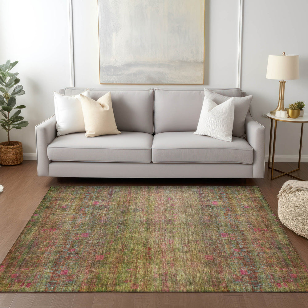 Dalyn Burano BU9 Cactus Machine Washable Area Rug Lifestyle Image Feature