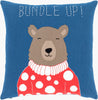 Surya Bundle Up Bear BUB-001 Dark Blue main image