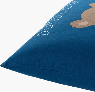 Surya Bundle Up Bear BUB-001 Dark Blue Corner Shot