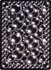 Joy Carpets Kaleidoscope Bubbles Silver Area Rug