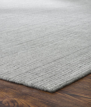 Ancient Boundaries Fog FOG-1217 Light Grey Area Rug Corner Image