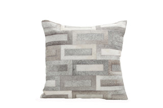 Auskin Cowhide And Leather Flagstone Branded White/Tan main image