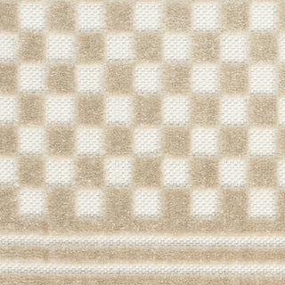 Nourison Care Free CAF02 Beige Area Rug Swatch Image