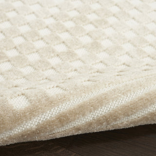 Nourison Care Free CAF02 Beige Area Rug Corner Image