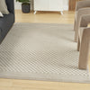 Nourison Care Free CAF02 Beige Area Rug Corner Image