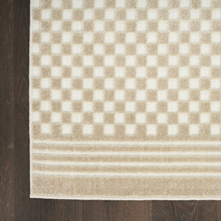 Nourison Care Free CAF02 Beige Area Rug Detail Image