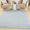 Nourison Care Free CAF02 Blue Area Rug Corner Image