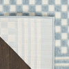Nourison Care Free CAF02 Blue Area Rug Corner Image