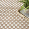 Nourison Care Free CAF02 Brown Area Rug Corner Image