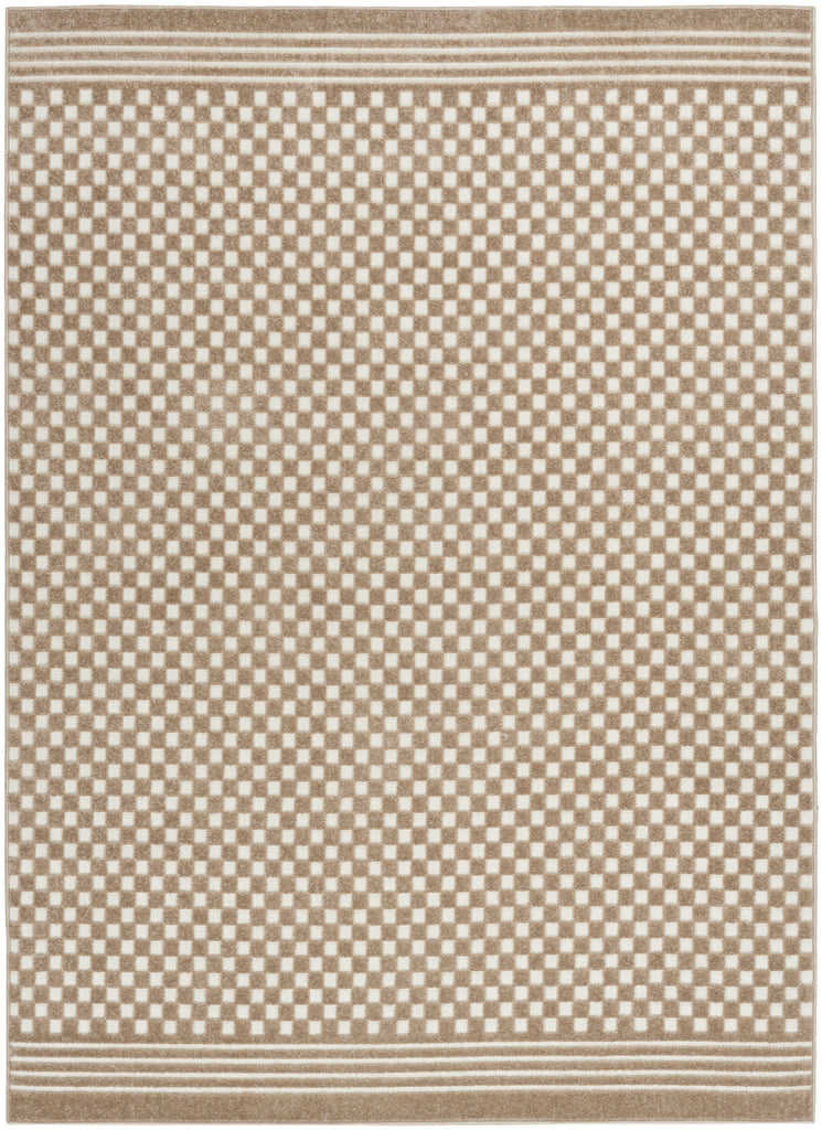 Nourison Care Free CAF02 Brown Area Rug main image