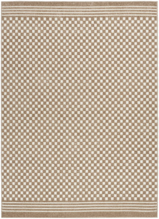 Nourison Care Free CAF02 Brown Area Rug main image