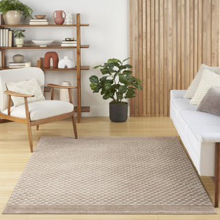 Nourison Care Free CAF02 Brown Area Rug Room Image Feature