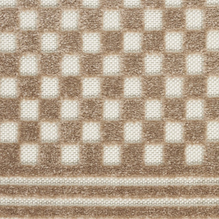 Nourison Care Free CAF02 Brown Area Rug Swatch Image