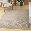 Nourison Care Free CAF02 Brown Area Rug Corner Image