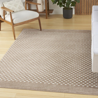 Nourison Care Free CAF02 Brown Area Rug Corner Image