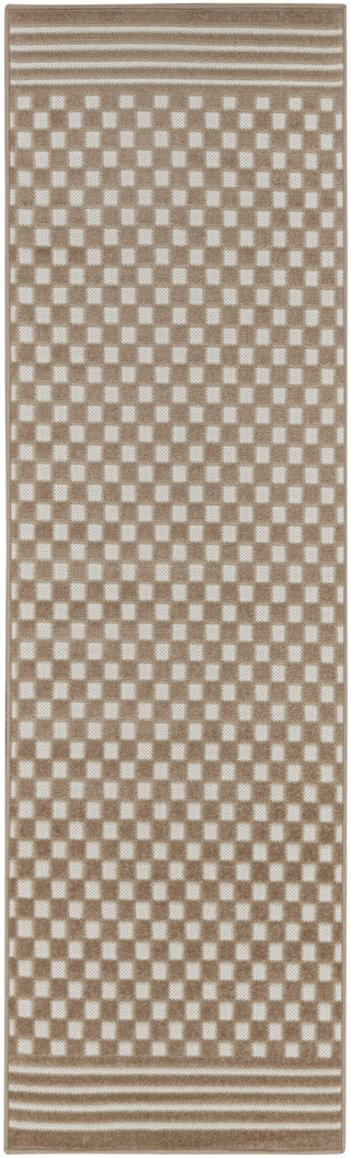 Nourison Care Free CAF02 Brown Area Rug Main Image