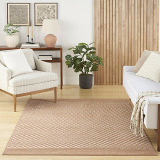 Nourison Care Free CAF02 Copper Area Rug Room Image Feature