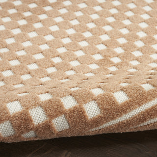 Nourison Care Free CAF02 Copper Area Rug Corner Image