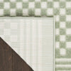 Nourison Care Free CAF02 Green Area Rug Corner Image