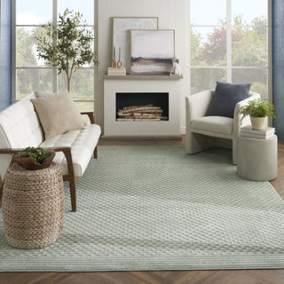 Nourison Care Free CAF02 Green Area Rug Room Image Feature