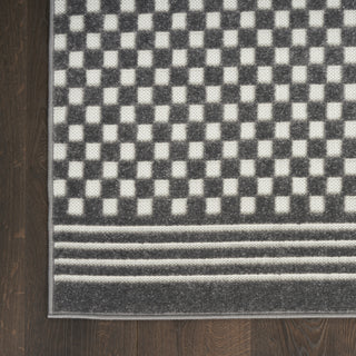 Nourison Care Free CAF02 Grey Area Rug Detail Image