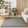 Nourison Care Free CAF02 Grey Area Rug Room Image Feature