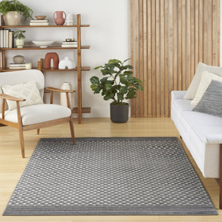 Nourison Care Free CAF02 Grey Area Rug Room Image Feature