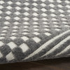 Nourison Care Free CAF02 Grey Area Rug Corner Image