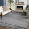 Nourison Care Free CAF02 Grey Area Rug Corner Image