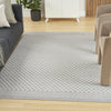 Nourison Care Free CAF02 Light Grey Area Rug Corner Image