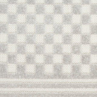 Nourison Care Free CAF02 Light Grey Area Rug Swatch Image