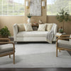 Nourison Care Free CAF02 Light Grey Area Rug Room Image Feature