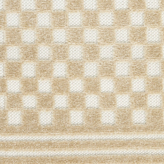 Nourison Care Free CAF02 Taupe Area Rug Swatch Image