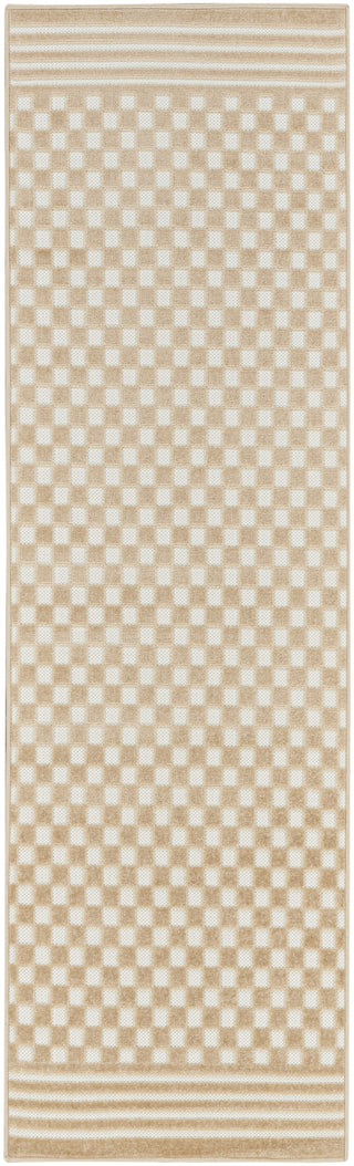 Nourison Care Free CAF02 Taupe Area Rug Main Image