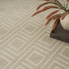 Nourison Care Free CAF03 Beige Area Rug Corner Image