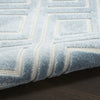 Nourison Care Free CAF03 Blue Area Rug Corner Image