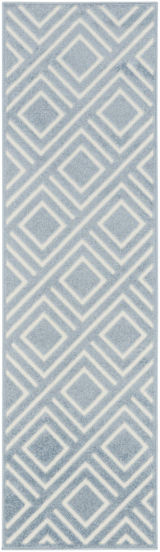 Nourison Care Free CAF03 Blue Area Rug Main Image