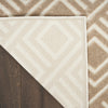 Nourison Care Free CAF03 Brown Area Rug Corner Image