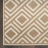 Nourison Care Free CAF03 Brown Area Rug Detail Image